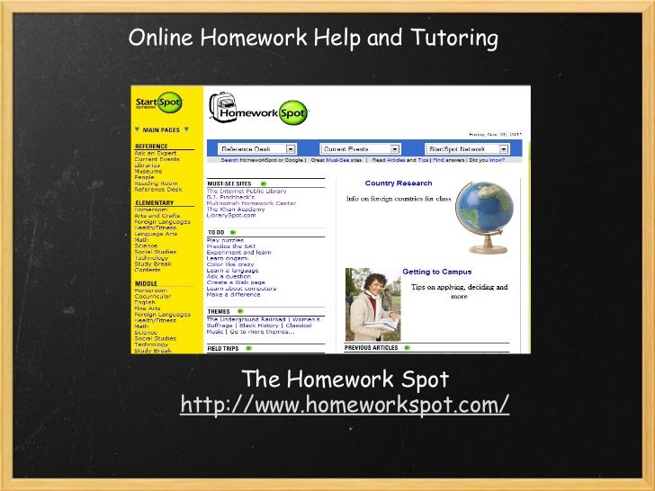 Homework helper language arts websites