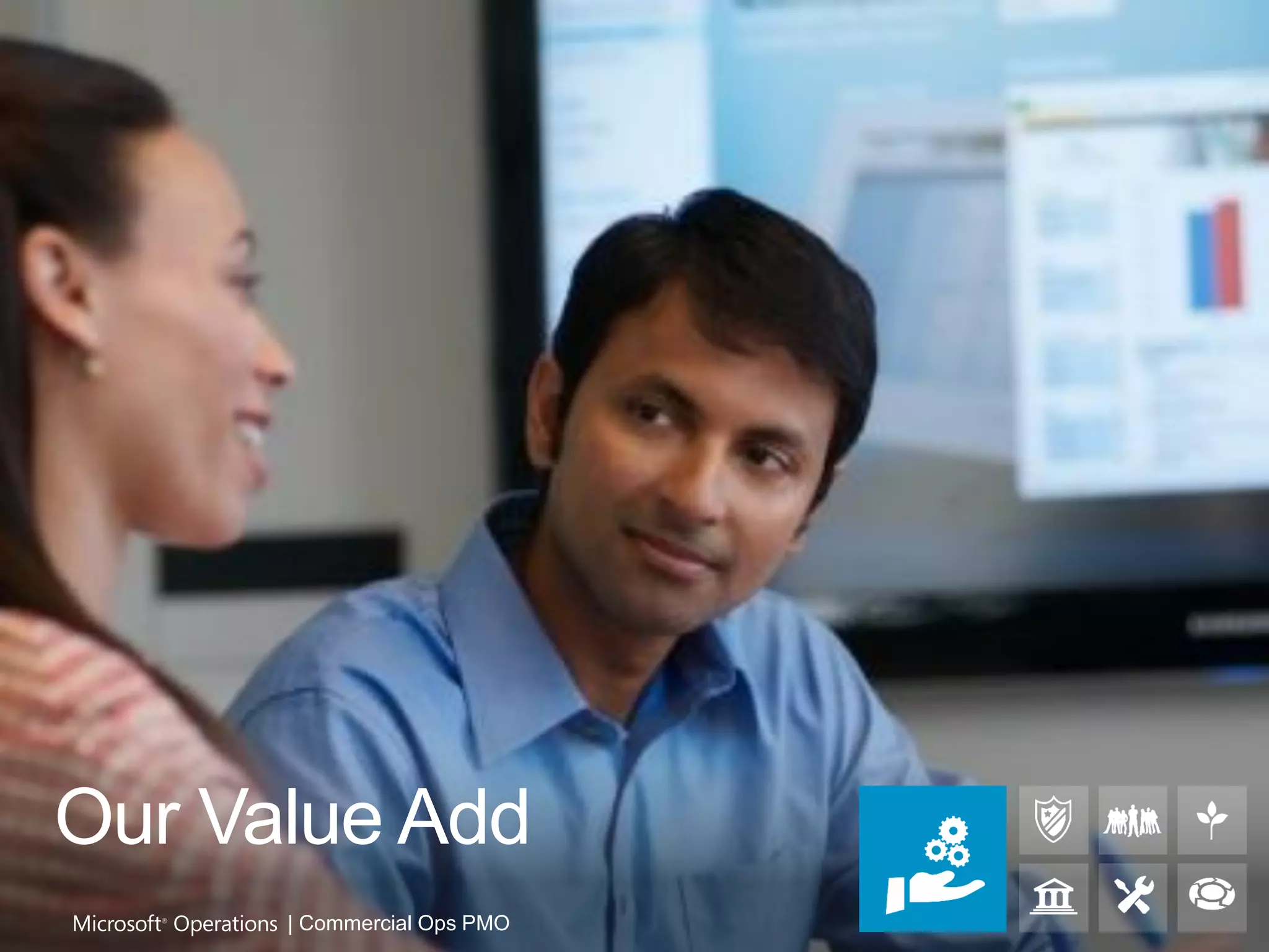 Our Value Add
      | Commercial Ops PMO
 