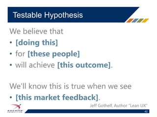 Not all Software is Equal
40
Process Support Product Development
Uncertainty
Requirements
Unmet Needs
Unrealized Needs
 