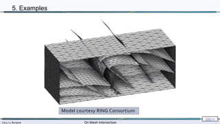 Lévy, Li, Borgese On Mesh Intersection
100/∞
5. Examples
Model courtesy RING Consortium
 