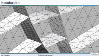 Lévy, Li, Borgese On Mesh Intersection
3/∞
Lévy, Li, Borgese On Mesh Intersection
3/∞
Introduction
 