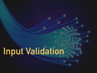 Input Validation
 