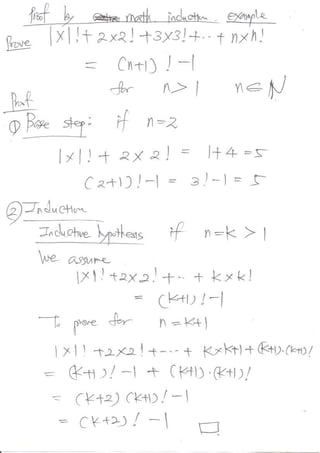 Proof By Math Induction Example