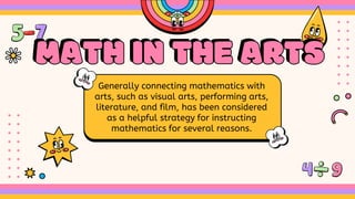 MATH IN THE ARTS