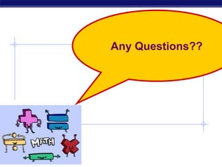 Any Questions??
 