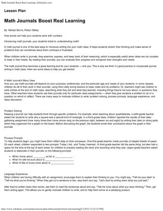 Math Journals | PDF