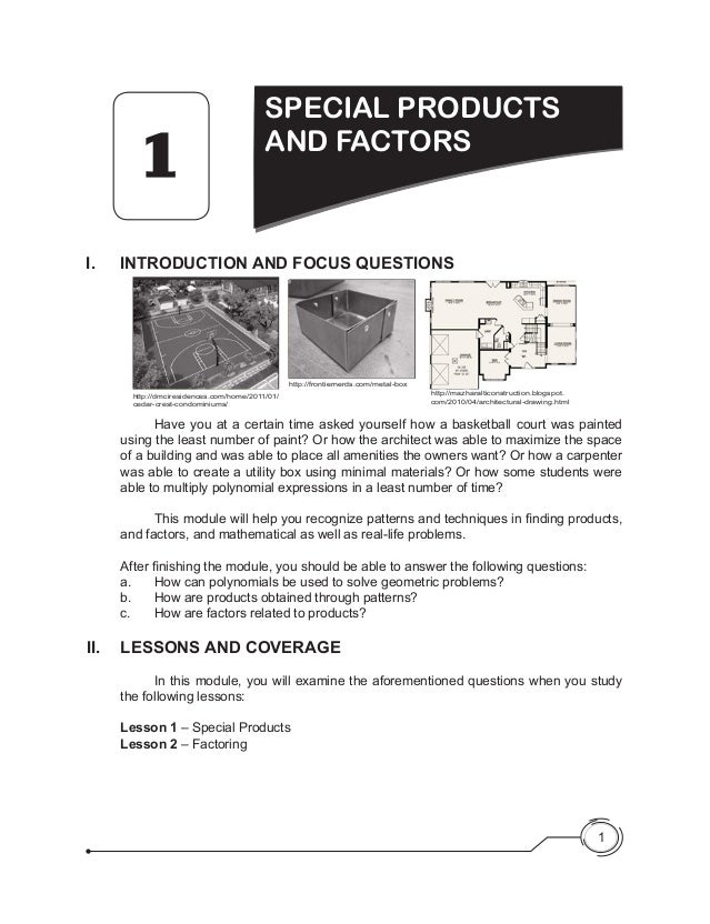 K to 12 - Grade 8 Math Learner Module
