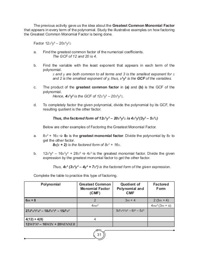 factoring 8 math module grade to Math 12 Module Grade Learner 8 K factoring 8 math module grade to Math 12 Module Grade Learner 8 K