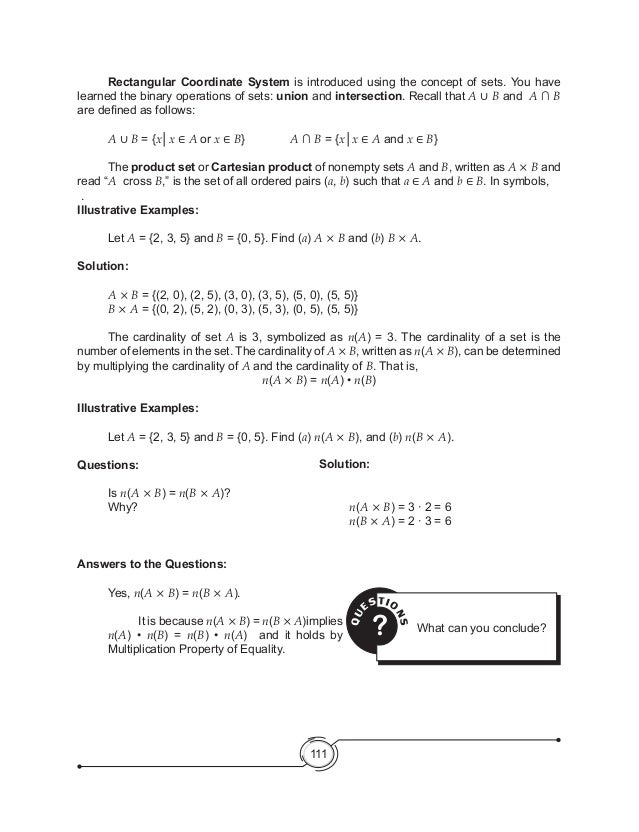 K to 12 Grade 8 Math Learners Module Quarter 2