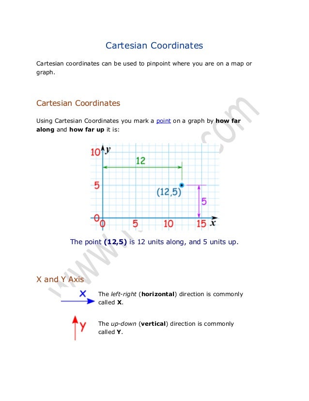 Math Lecture 11 (Cartesian Coordinates)