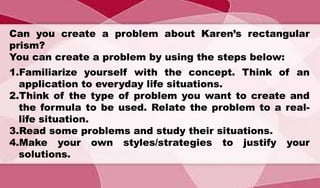 Lesson : Creating Problems with reasonable answers | PPTX