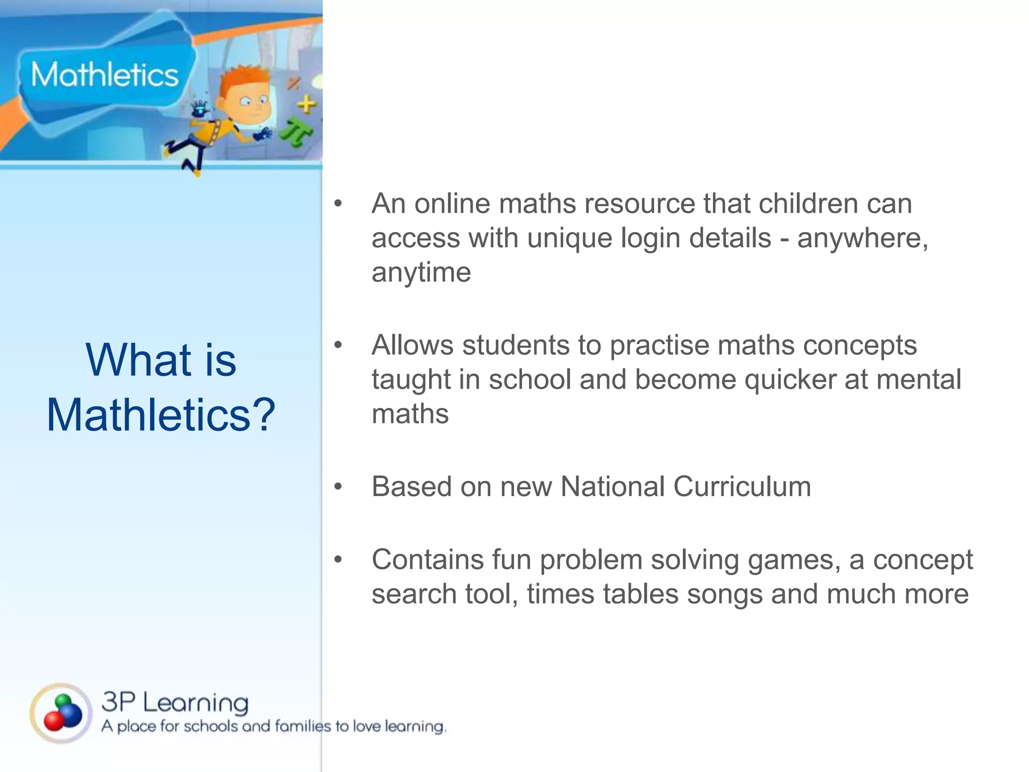 Mathletics parent-presentation | PPT
