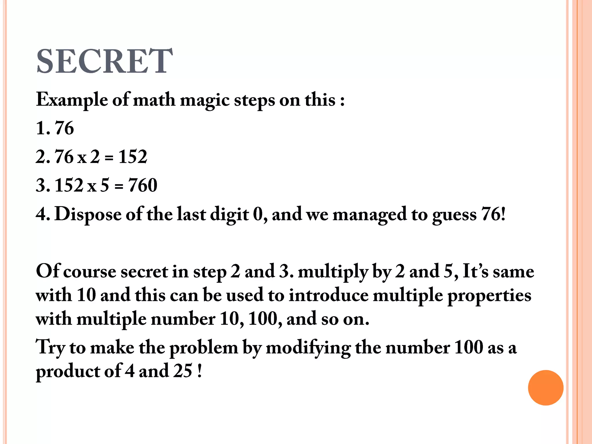 Math magic | PPT