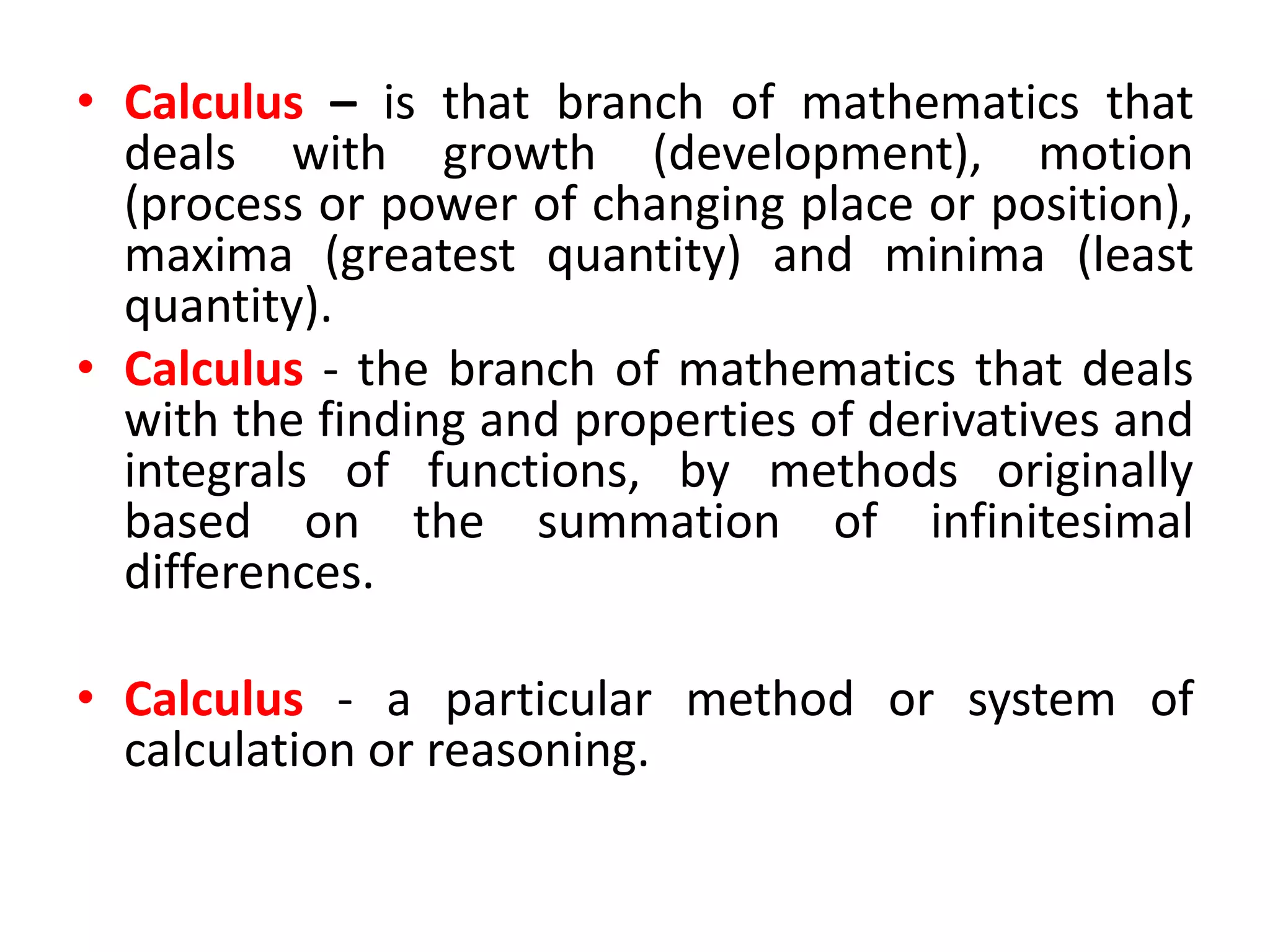 Math major 14 differential calculus pw | PPTX