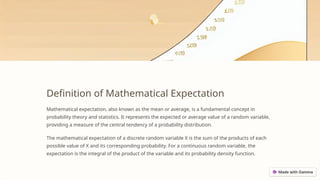 mathmatical expectation biological .pptx