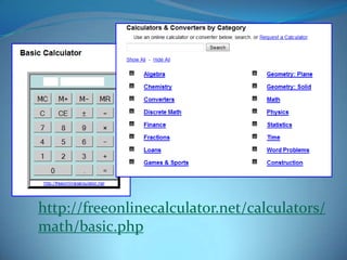 http://freeonlinecalculator.net/calculators/math/basic.php