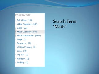 Search Term “Math”