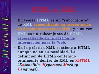 Formato Xhtml Lenguaje de marcado MathML | PPT