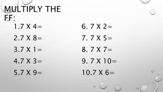 Math multiplication | PPTX