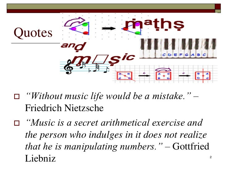 Math Music Example Music And Math Examples – Maths Et Musique Même Tempo – UWUBP