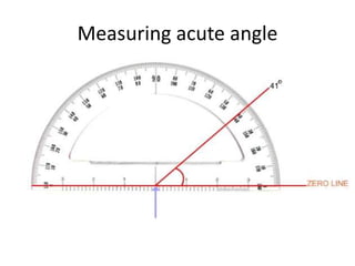 Measuring acute angle
 