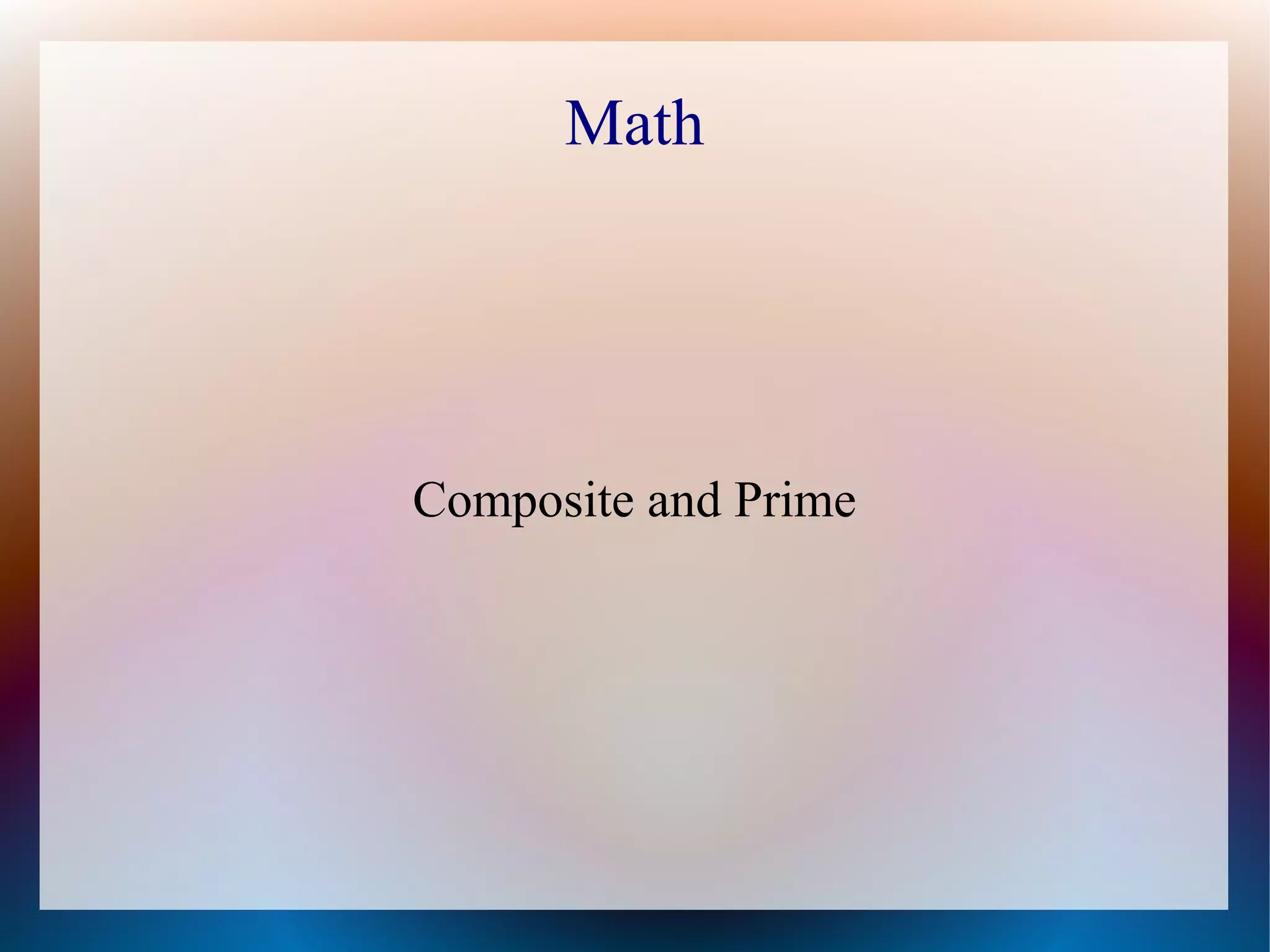 Math powerpoint | PPT