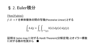  2. Eulere
??? ??????
?: ?  ? g}gд(Piecewise Linear) Ȥ
?
? ?? =
? ??1(?)
? ? ?? ? ??(?)
^ tame map ˌ Hardt Theorem(ֽⶨ) ȥ`
ˌe| 
 