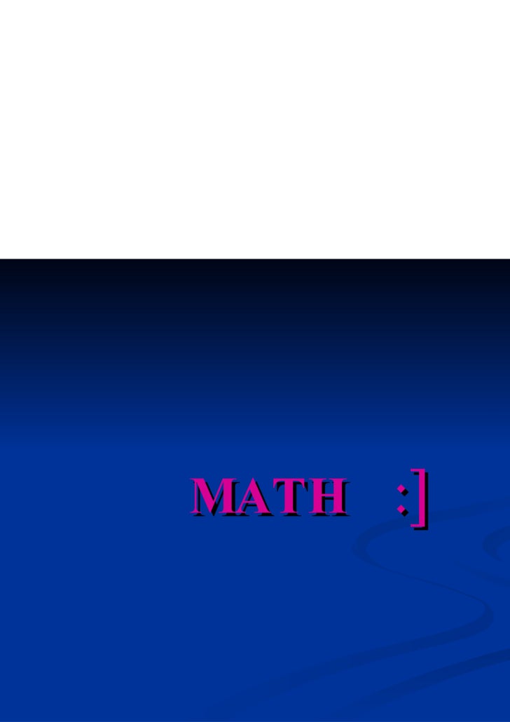 math ppt ppt on maths