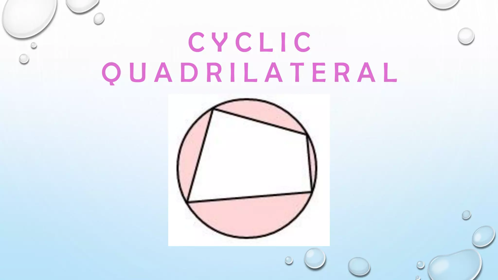 C Y C L I C
Q U A D R I L A T E R A L
 