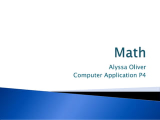 Math presentation