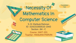 Math in Computer Sciencepptx | PPT