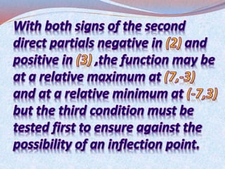 optimization of multivariable function | PPTX