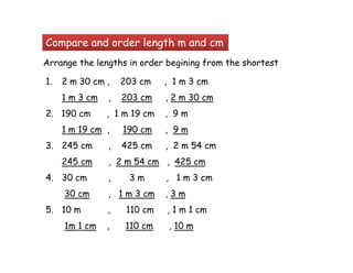 Math primary 3 measurments | PDF