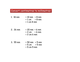 Math Primary 3 Measurments