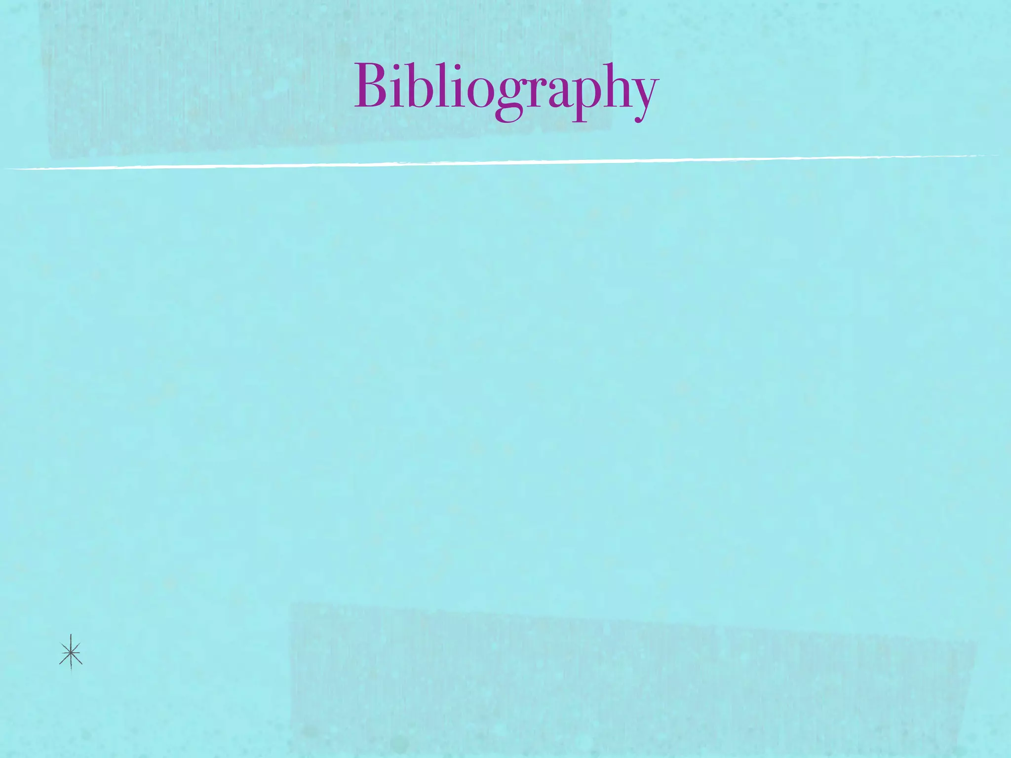 Bibliography
 