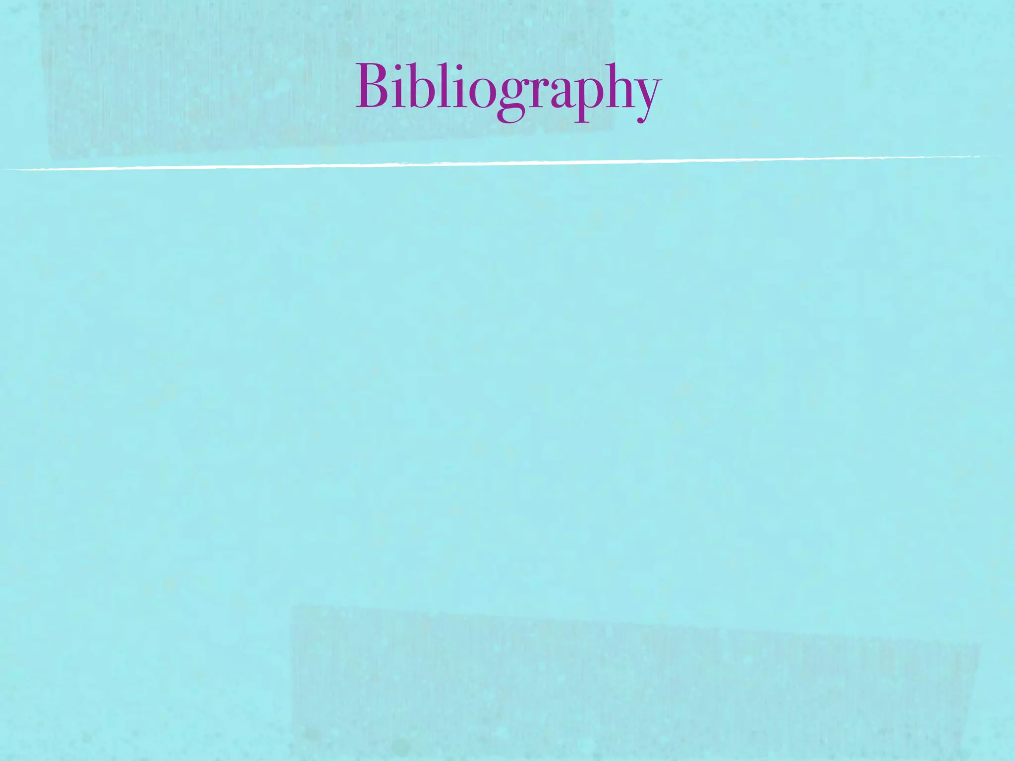 Bibliography
 