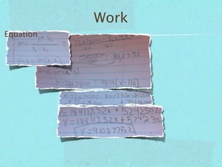 Work
Equation
 