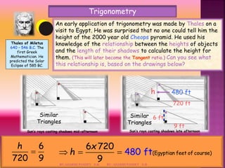 Math project              some applications of trigonometry