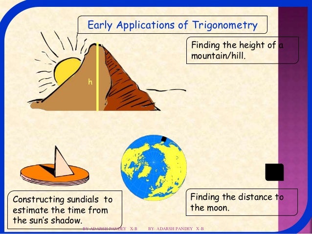 Math Project Some Applications Of Trigonometry Math Project Some Applications Of Trigonometry