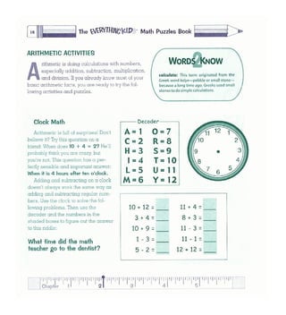 Math puzzles book_