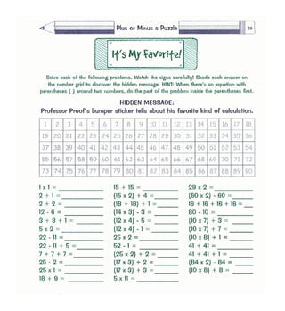 Math puzzles book_