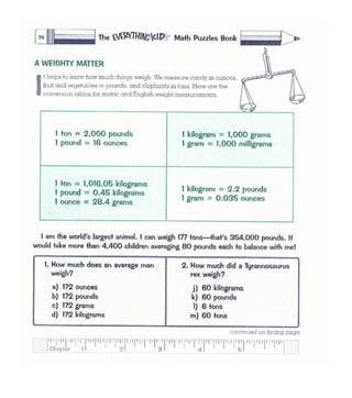 Math puzzles book_