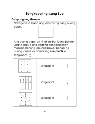 K TO 12 GRADE 1 LEARNING MATERIAL IN MATHEMATICS (Q3-Q4)