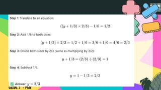 Both Method Math MATH Q4W2 Solve from left to right for both multiplication/division and ...