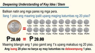 Barya Math Halaga ng perang barya ng Pilipinas Math | PPTX