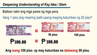 Barya Math Halaga ng perang barya ng Pilipinas Math | PPTX