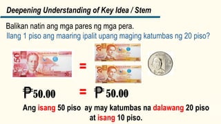 Barya Math Halaga ng perang barya ng Pilipinas Math | PPTX