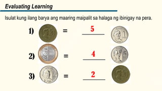 Barya Math Halaga ng perang barya ng Pilipinas Math | PPTX