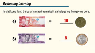 Barya Math Halaga ng perang barya ng Pilipinas Math | PPTX