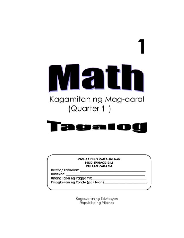 K TO 12 GRADE 1 LEARNING MATERIAL IN MATHEMATICS (Quarter 1)